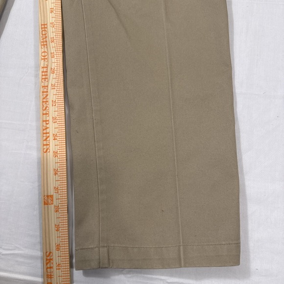 PANTS CHINO Lands End Men's 36 x 30 Comfort Waist  Khakis Traditional‎ Fit Tan - Picture 4 of 8